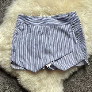 Design Lab Striped Blue Women's Skort